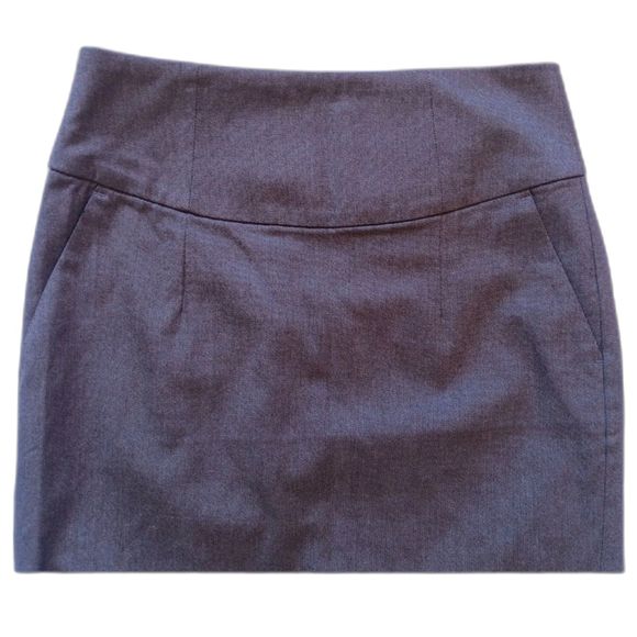 NWT Banana Republic Pockets Pencil Business Office Brown Gray Skirt 6 Small Med - Picture 3 of 12